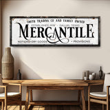 Family Owned Mercantile Sign - Tailored Canvases - Flyclothing LLC
