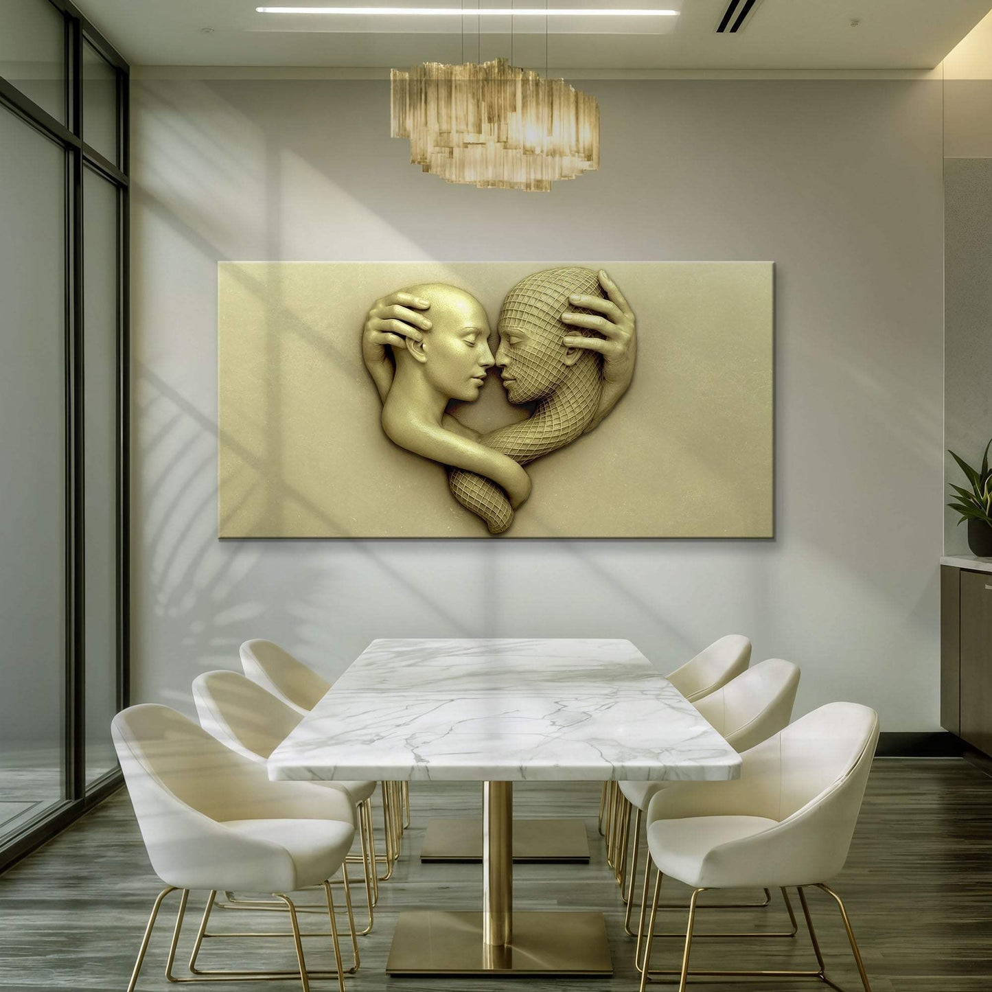 Eternal Love Figure Abstract Wall Art - Tailored Canvases - Flyclothing LLC