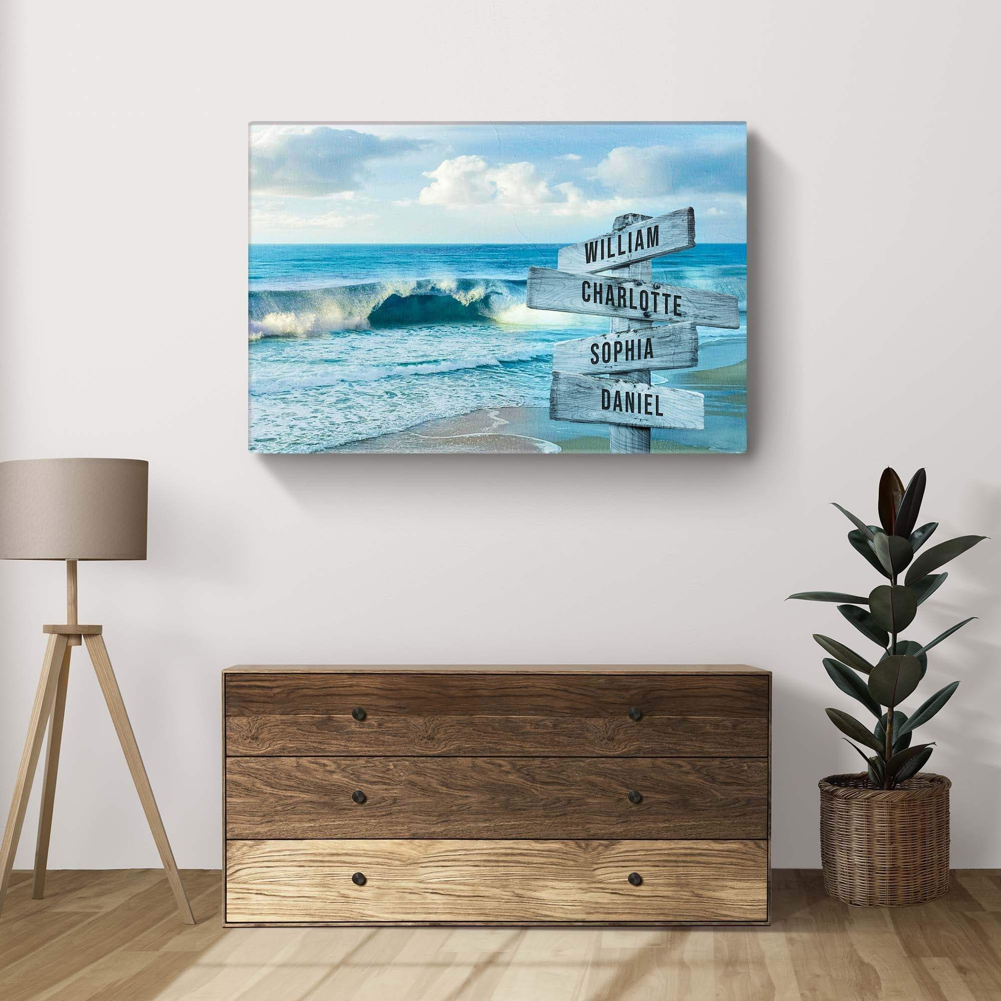 Family Names Beach Sign - Tailored Canvases - Flyclothing LLC