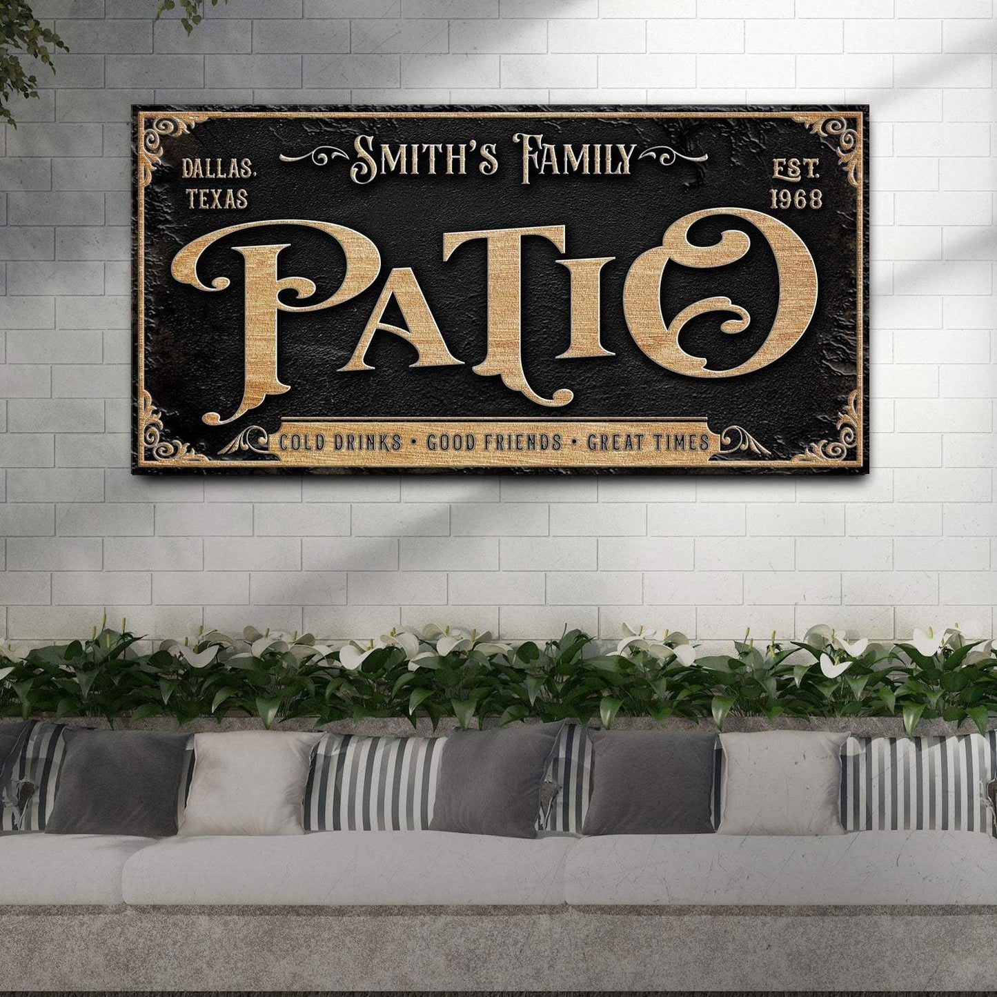 Personalized Patio Sign II - Tailored Canvases - Flyclothing LLC