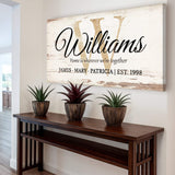 Personalized Family Sign XI - Tailored Canvases - Flyclothing LLC