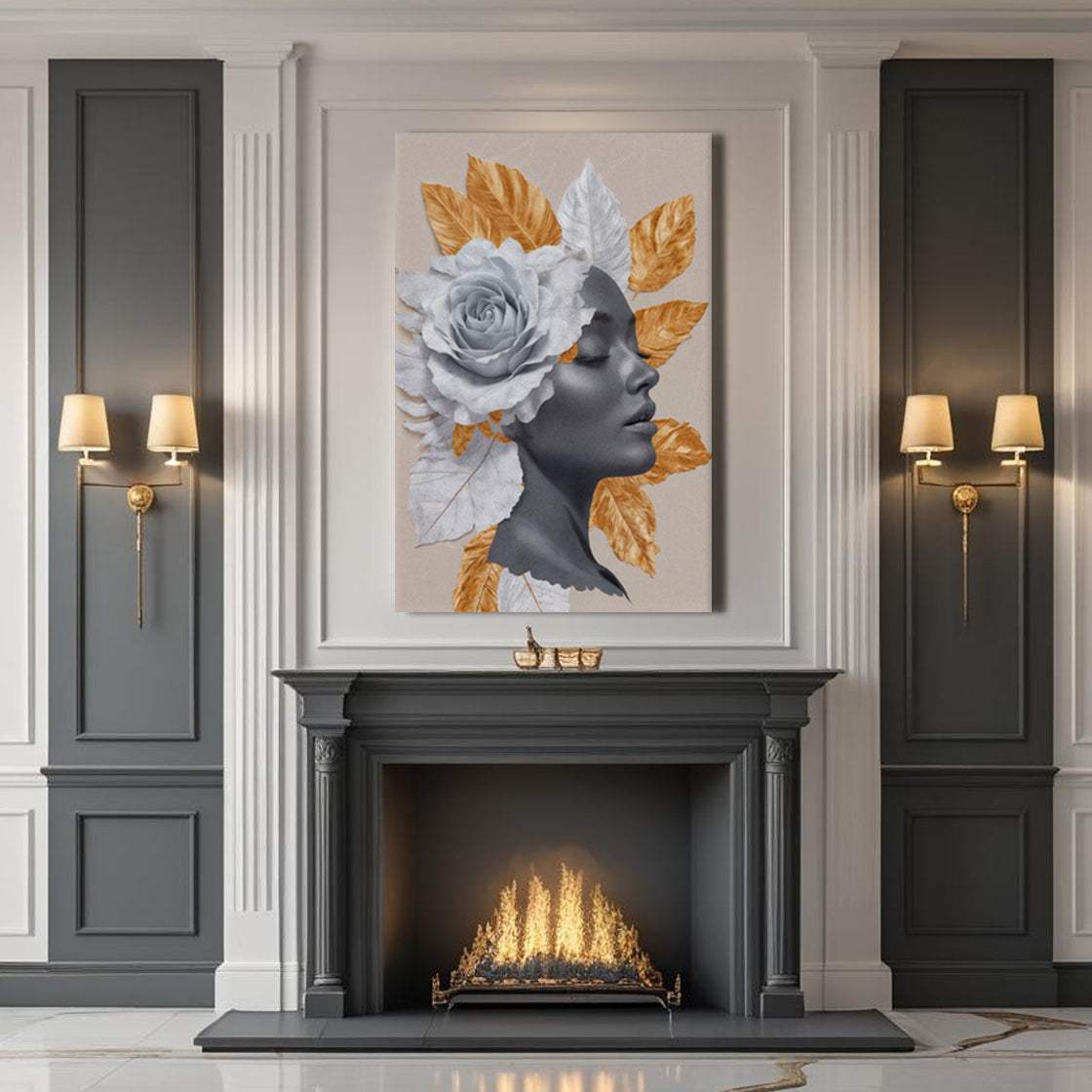 Floral Majesty Wall Art IV - Tailored Canvases - Flyclothing LLC