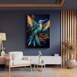Humming Bird Abstract Wall Art II - Tailored Canvases - Flyclothing LLC