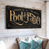 Personalized Pool & Patio Sign II - Tailored Canvases - Flyclothing LLC