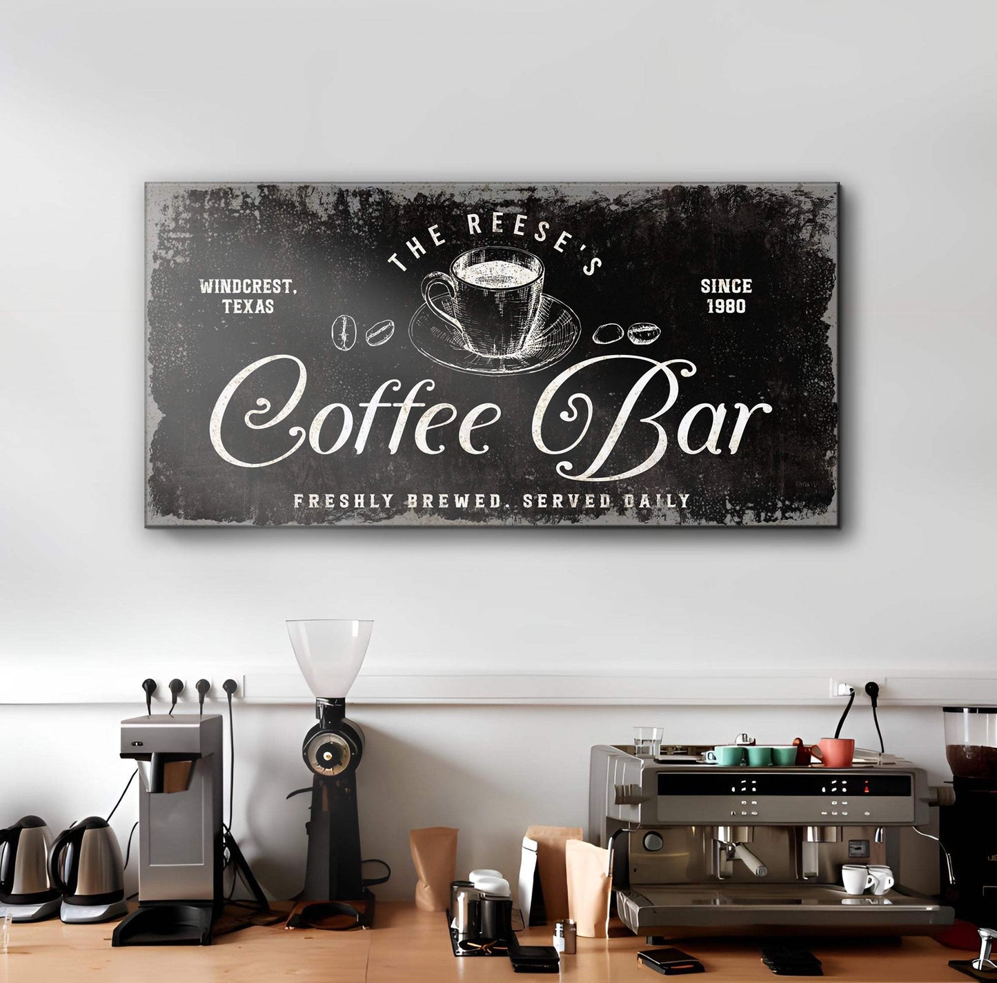 Coffee Bar Sign V - Tailored Canvases - Flyclothing LLC