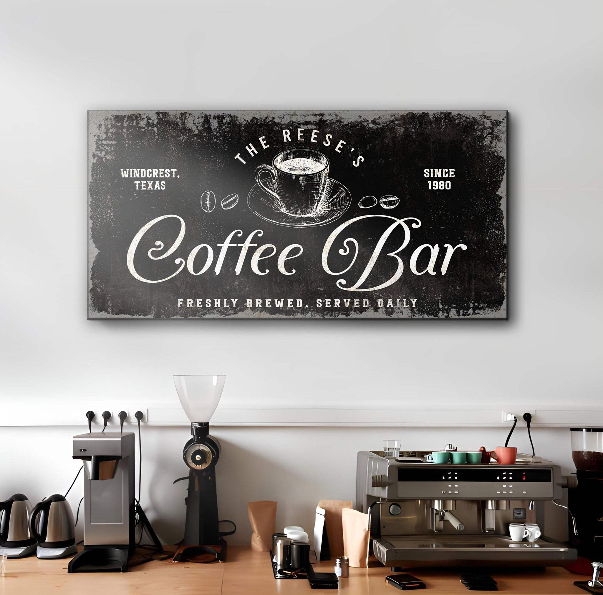 Coffee Bar Sign V - Tailored Canvases - Flyclothing LLC
