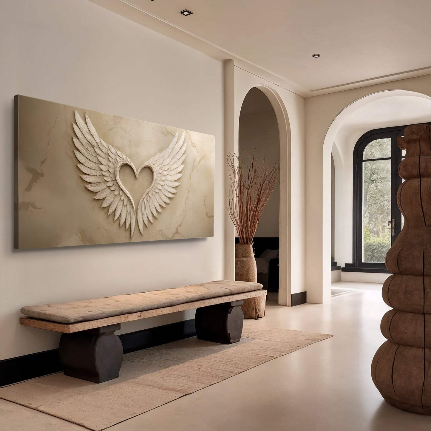 Wings Of Love Abstract Wall Art - Tailored Canvases - Flyclothing LLC