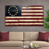 1776 American Flag Wall Art - Tailored Canvases - Flyclothing LLC