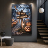 Personalized Family Name Street Sign Halloween Wall Art - Tailored Canvases - Flyclothing LLC