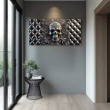 3D Rose And Skull Wall Art IV - Tailored Canvases - Flyclothing LLC