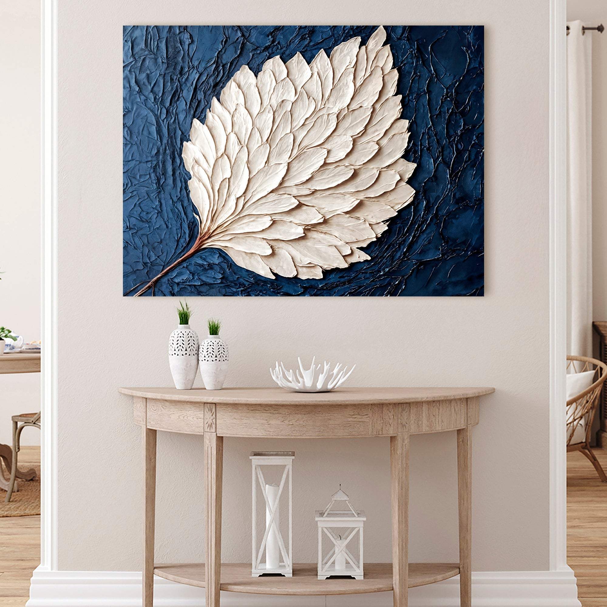 Ivory Bloom Wall Art - Tailored Canvases - Flyclothing LLC
