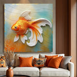 3D Goldfish Wall Art - Tailored Canvases - Flyclothing LLC