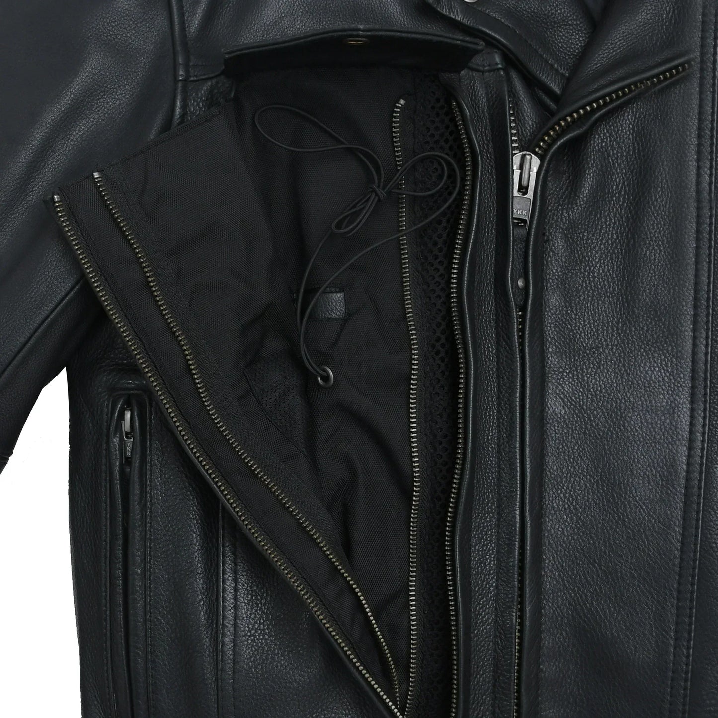 Mastermind Men's Motorcycle Leather Jacket - First Manufacturing Company - Flyclothing LLC