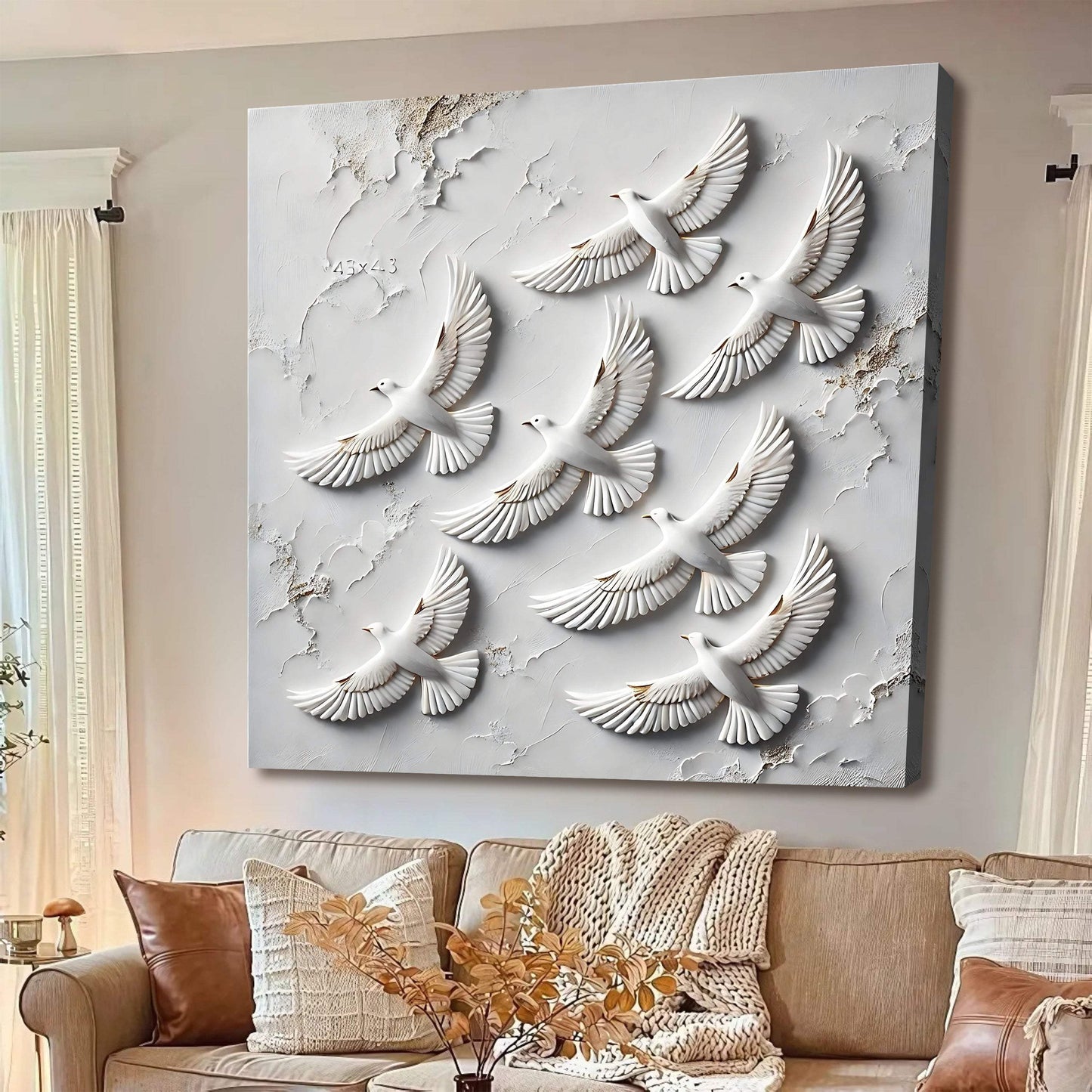 3D Birds Wall Art - Tailored Canvases - Flyclothing LLC