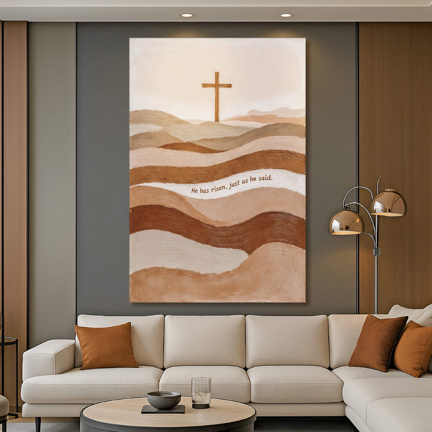 He Has Risen Just As He Said Faith Sign - Tailored Canvases - Flyclothing LLC
