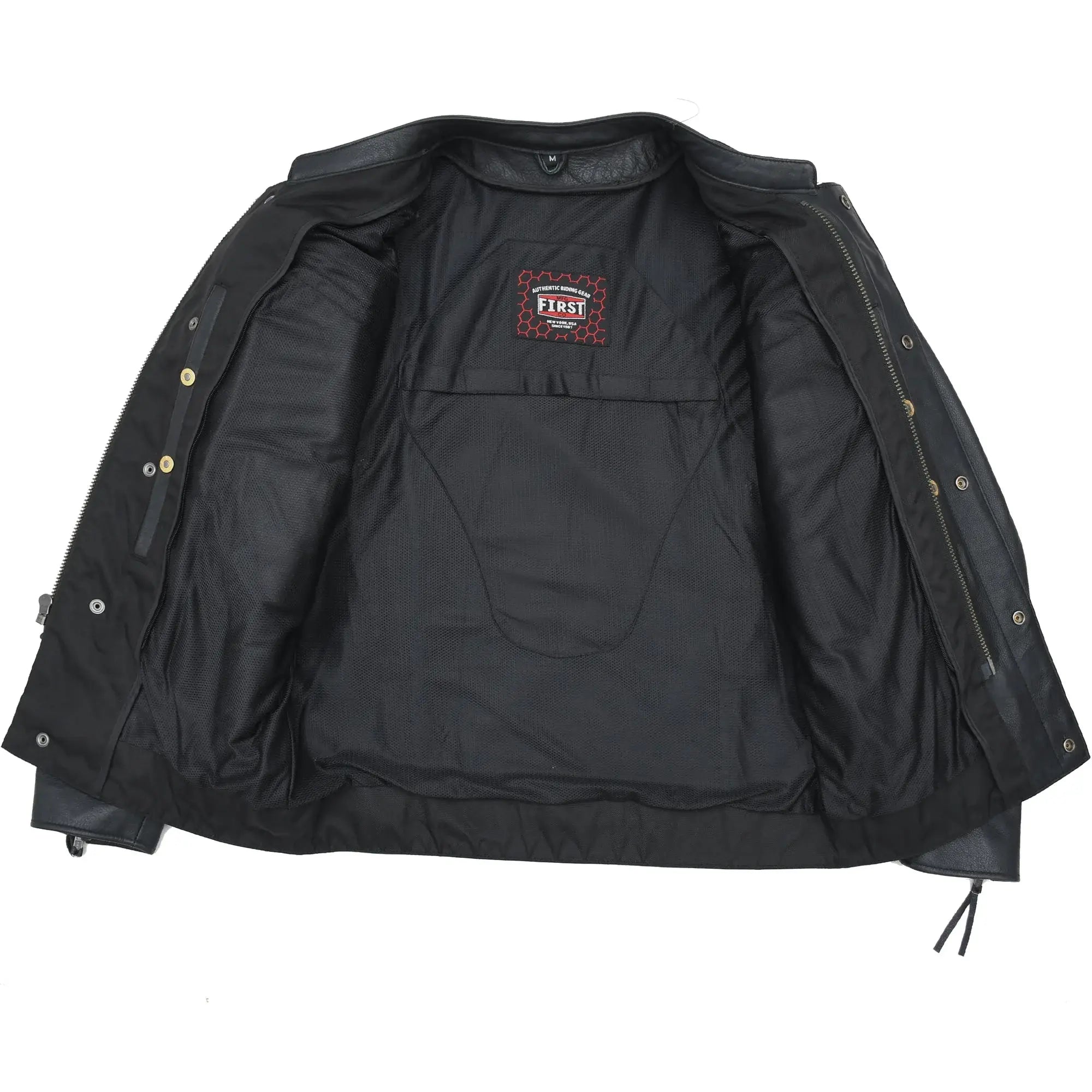 Raider Men's Motorcycle Leather Jacket - First Manufacturing Company - Flyclothing LLC