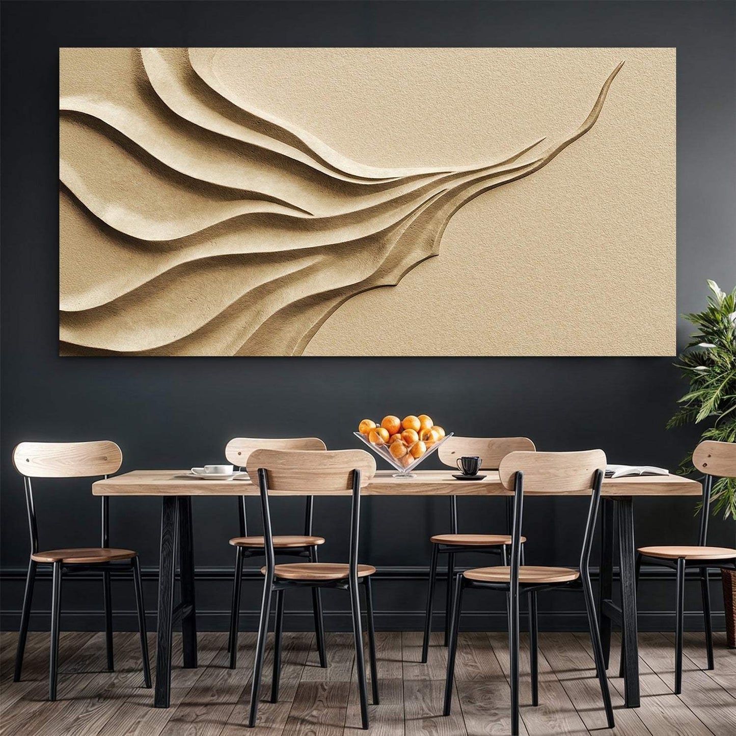 Beige Minimalist Wall Art II - Tailored Canvases - Flyclothing LLC