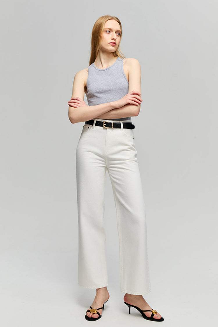 The Cityer Crop Wide Jeans HJ009 - Hey Joanie - Flyclothing LLC