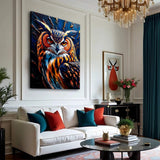 Abstract Owl Wall Art - Tailored Canvases - Flyclothing LLC