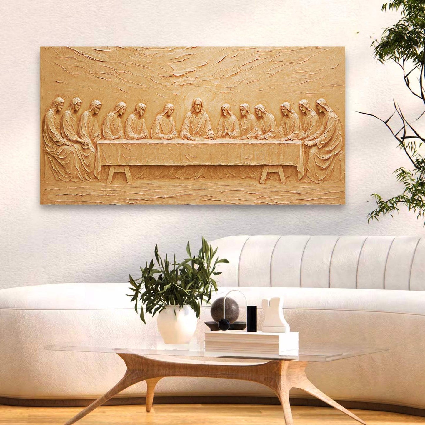 The Last Supper Minimalist Faith Wall Art - Tailored Canvases - Flyclothing LLC