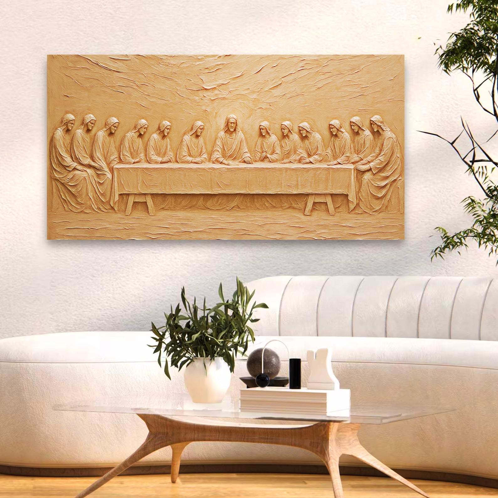 The Last Supper Minimalist Faith Wall Art - Tailored Canvases - Flyclothing LLC