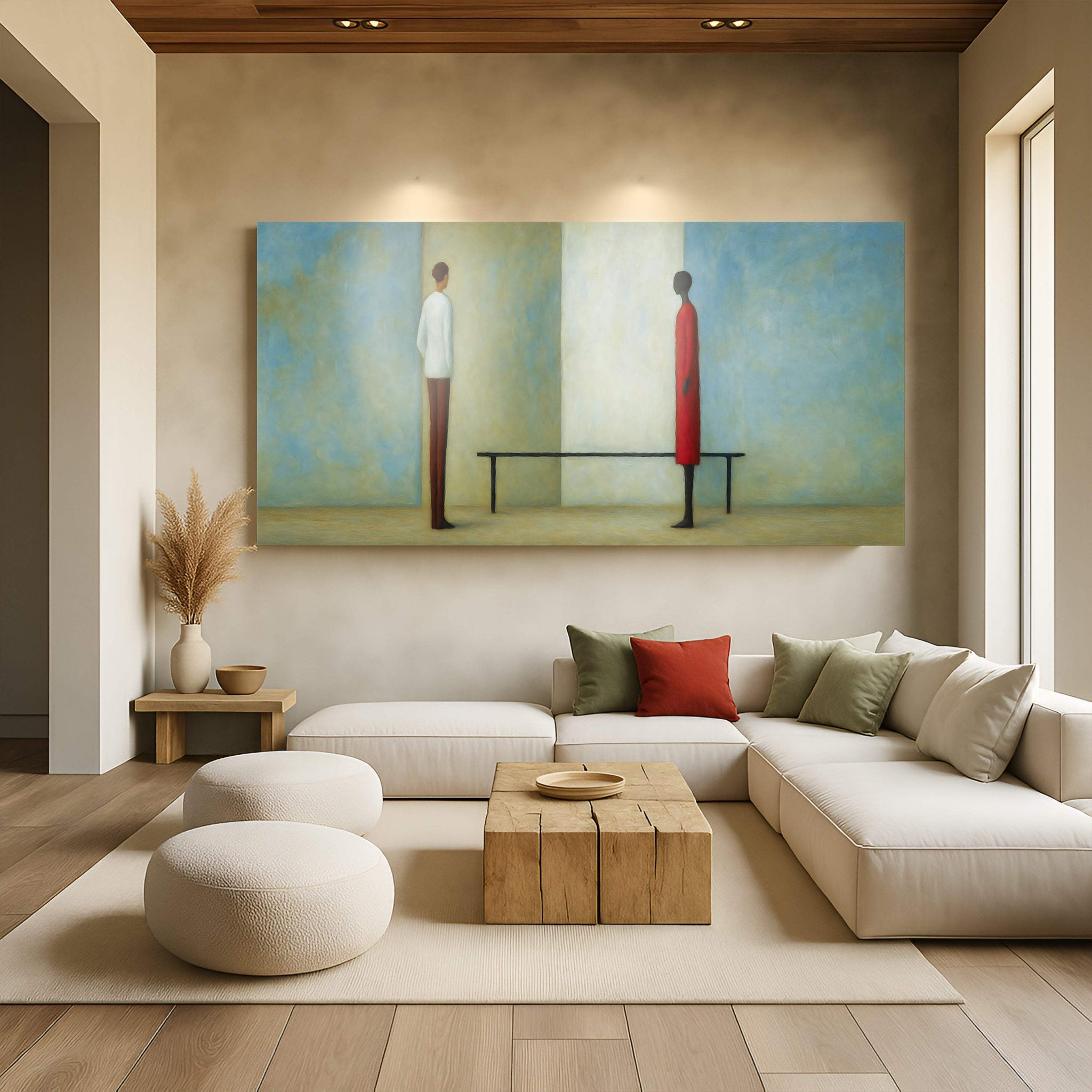 Confrontation Abstract Wall Art - Tailored Canvases - Flyclothing LLC