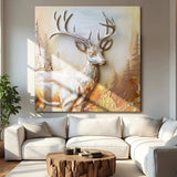 3D Deer Wall Art - Tailored Canvases - Flyclothing LLC