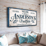 Personalized Pool Party Sign - Tailored Canvases - Flyclothing LLC