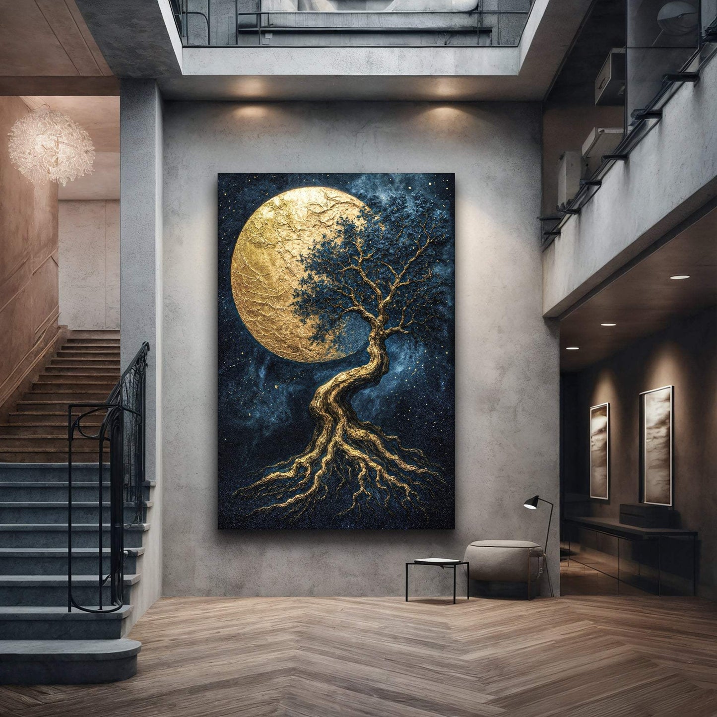 Lunar Tree of Life Wall Art - Tailored Canvases - Flyclothing LLC