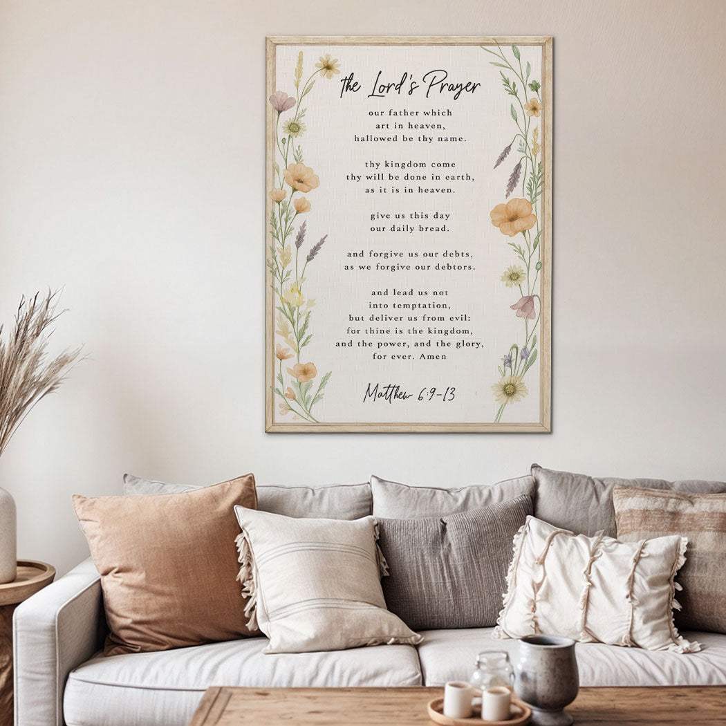 The Lord's Prayer Faith Sign III - Tailored Canvases - Flyclothing LLC