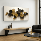 Lotus Leaf Abstract Wall Art V - Tailored Canvases - Flyclothing LLC