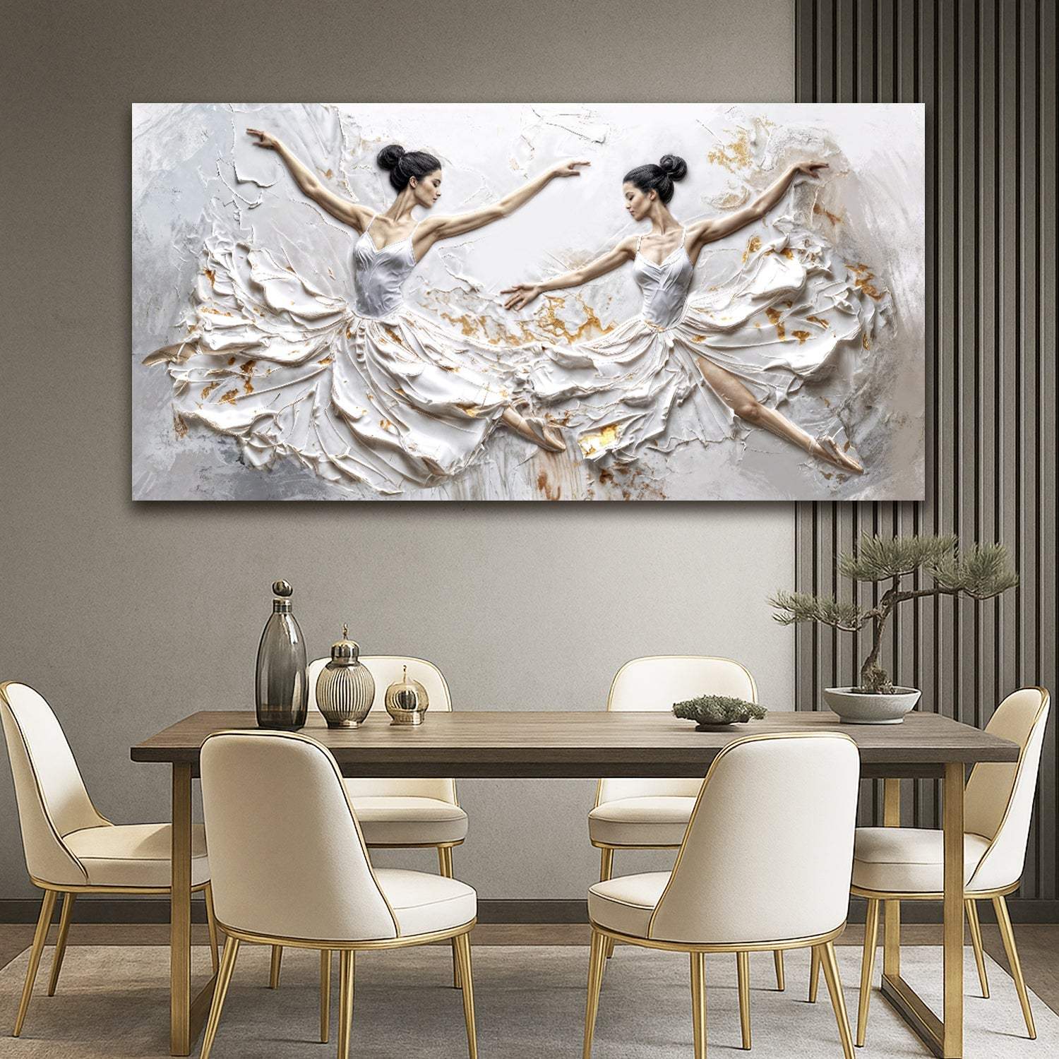 Modern Ethereal Dancers Wall Art - Tailored Canvases - Flyclothing LLC