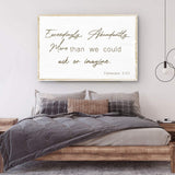 Ephesians 3:20 Farmhouse Faith Sign II - Tailored Canvases - Flyclothing LLC