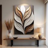 Elegant 3D Leaf Wall Art - Tailored Canvases - Flyclothing LLC
