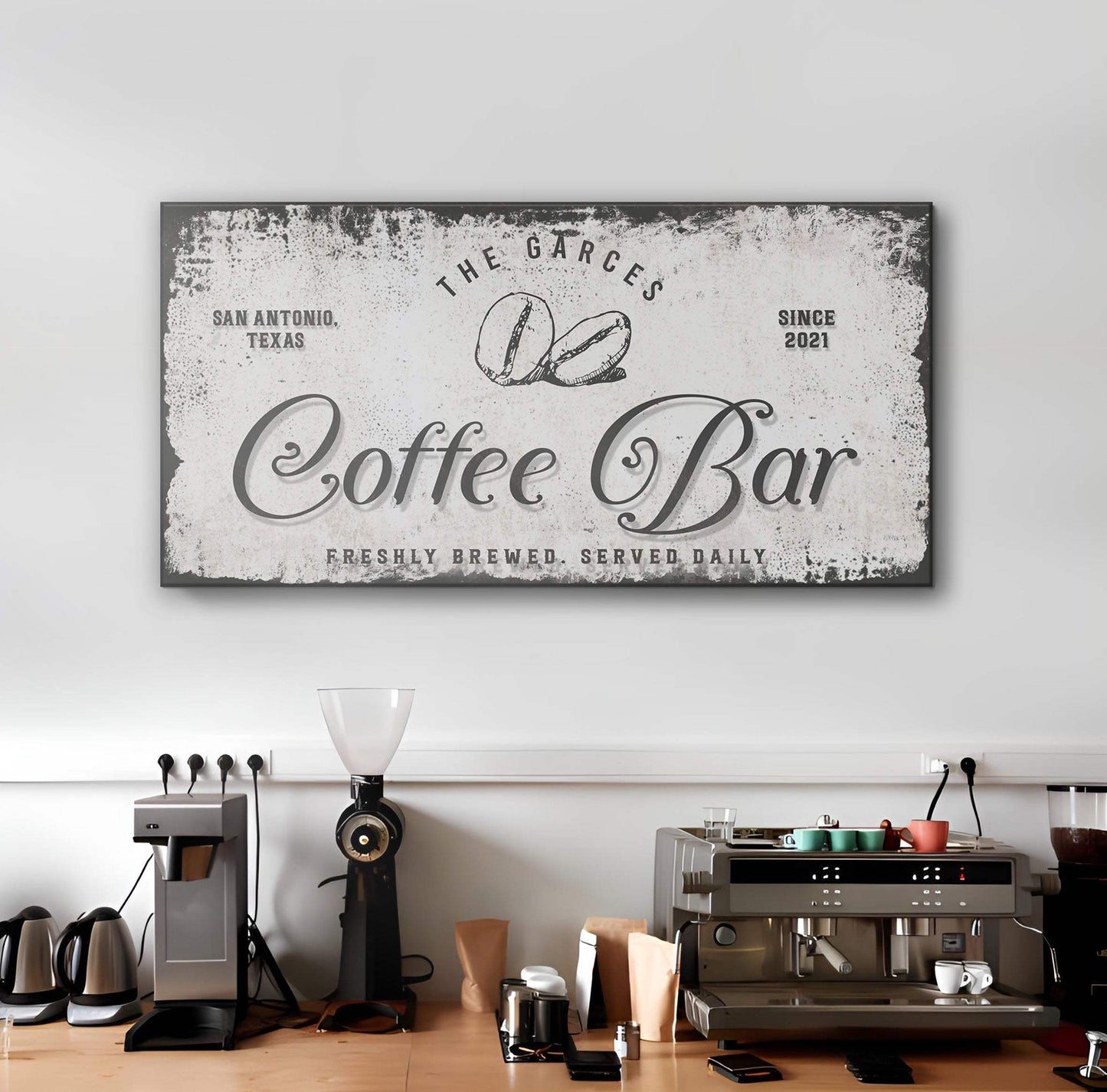 Coffee Bar Sign IV - Tailored Canvases - Flyclothing LLC