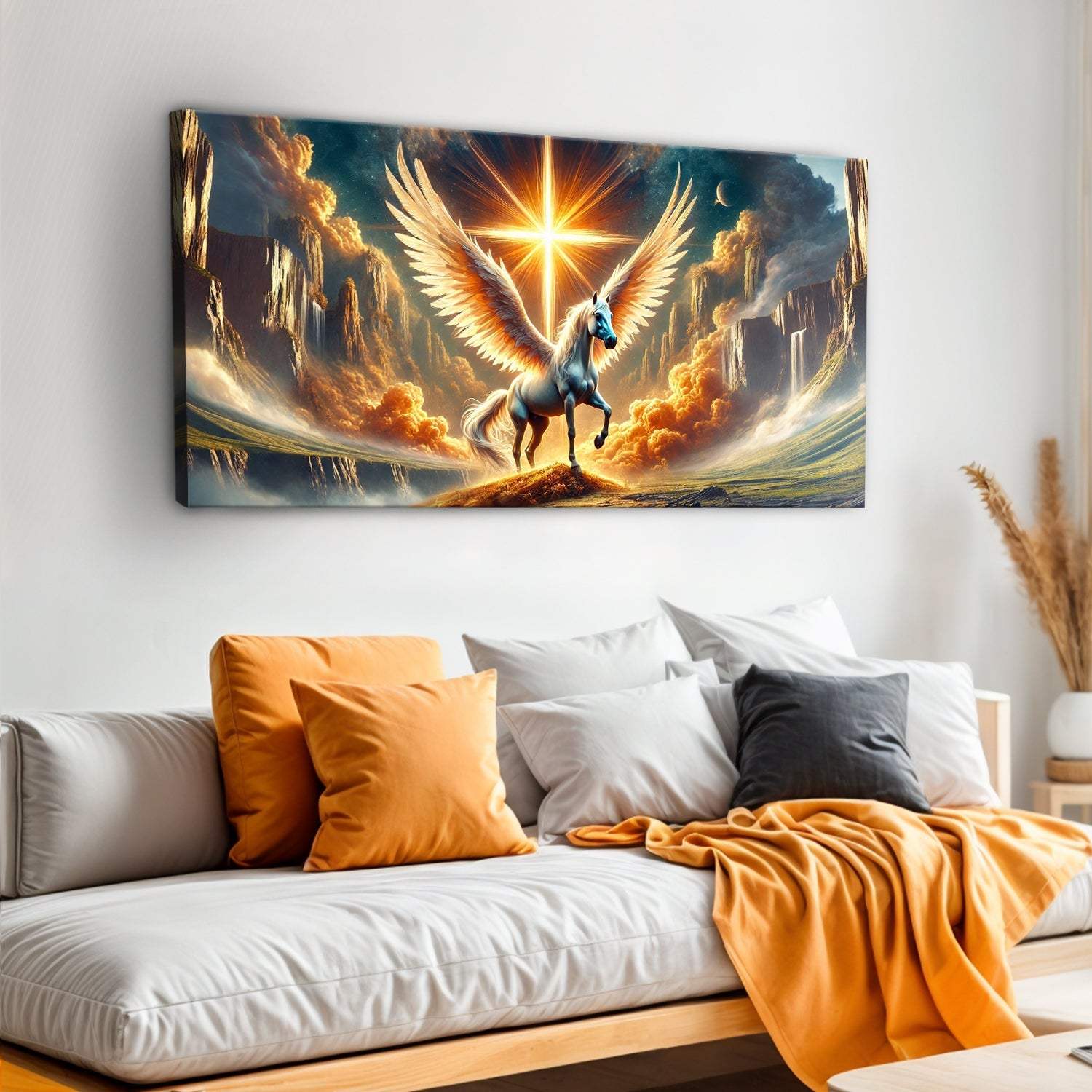 3D Horse Faith Wall Art V - Tailored Canvases - Flyclothing LLC