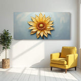 Golden Dandelion Minimalist Abstract Wall Art II - Tailored Canvases - Flyclothing LLC