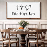 Faith, Hope, Love Faith Wall Art - Tailored Canvases - Flyclothing LLC