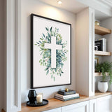 Evergreen Cross Faith Wall Art - Tailored Canvases - Flyclothing LLC