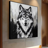 3D Wolf Wall Art IV - Tailored Canvases - Flyclothing LLC