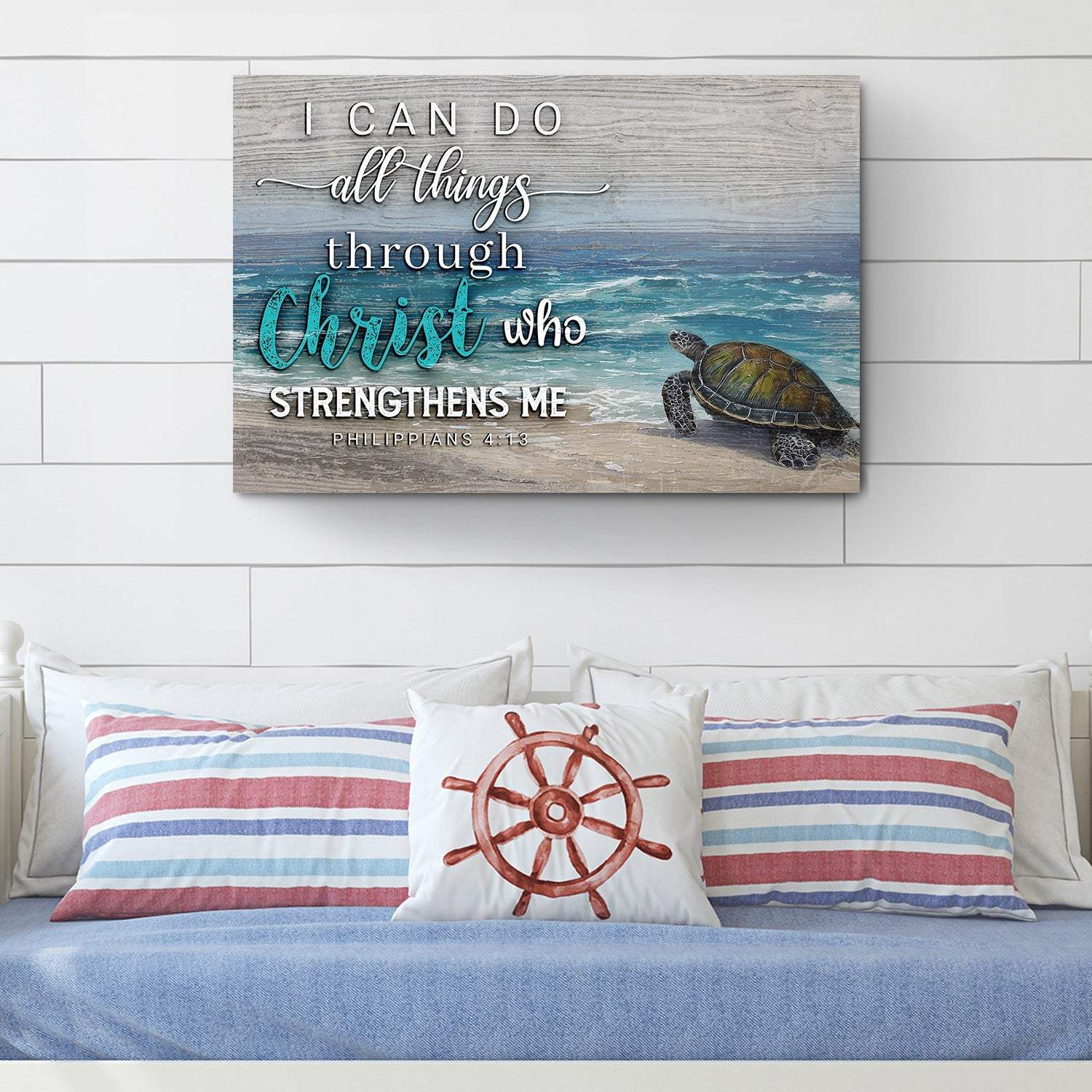 I Can Do All Things Through Christ Faith Sign IV - Tailored Canvases - Flyclothing LLC