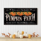 Personalized Pumpkin Patch Sign IX - Tailored Canvases - Flyclothing LLC