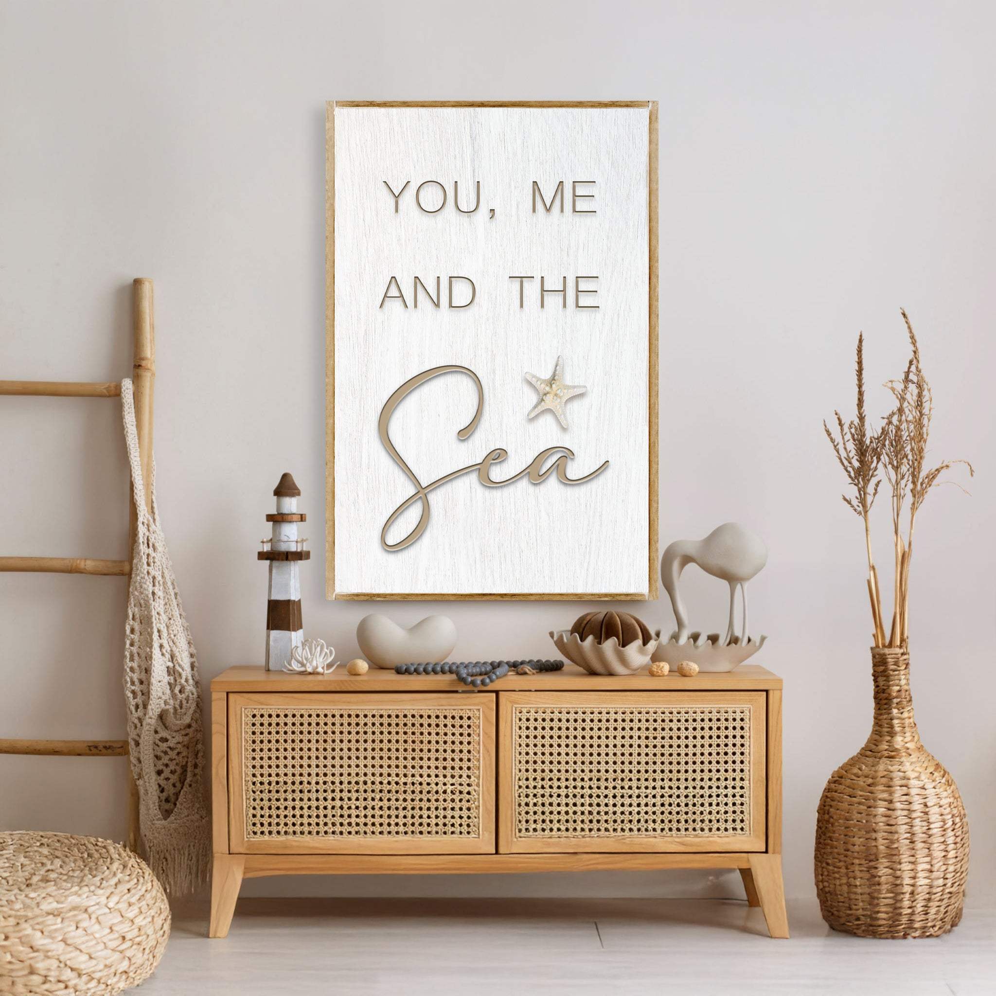 You Me and the Sea Coastal Sign V - Tailored Canvases - Flyclothing LLC