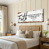 Faith Is Confidence - Hebrews 11:1 Faith Sign III - Tailored Canvases - Flyclothing LLC