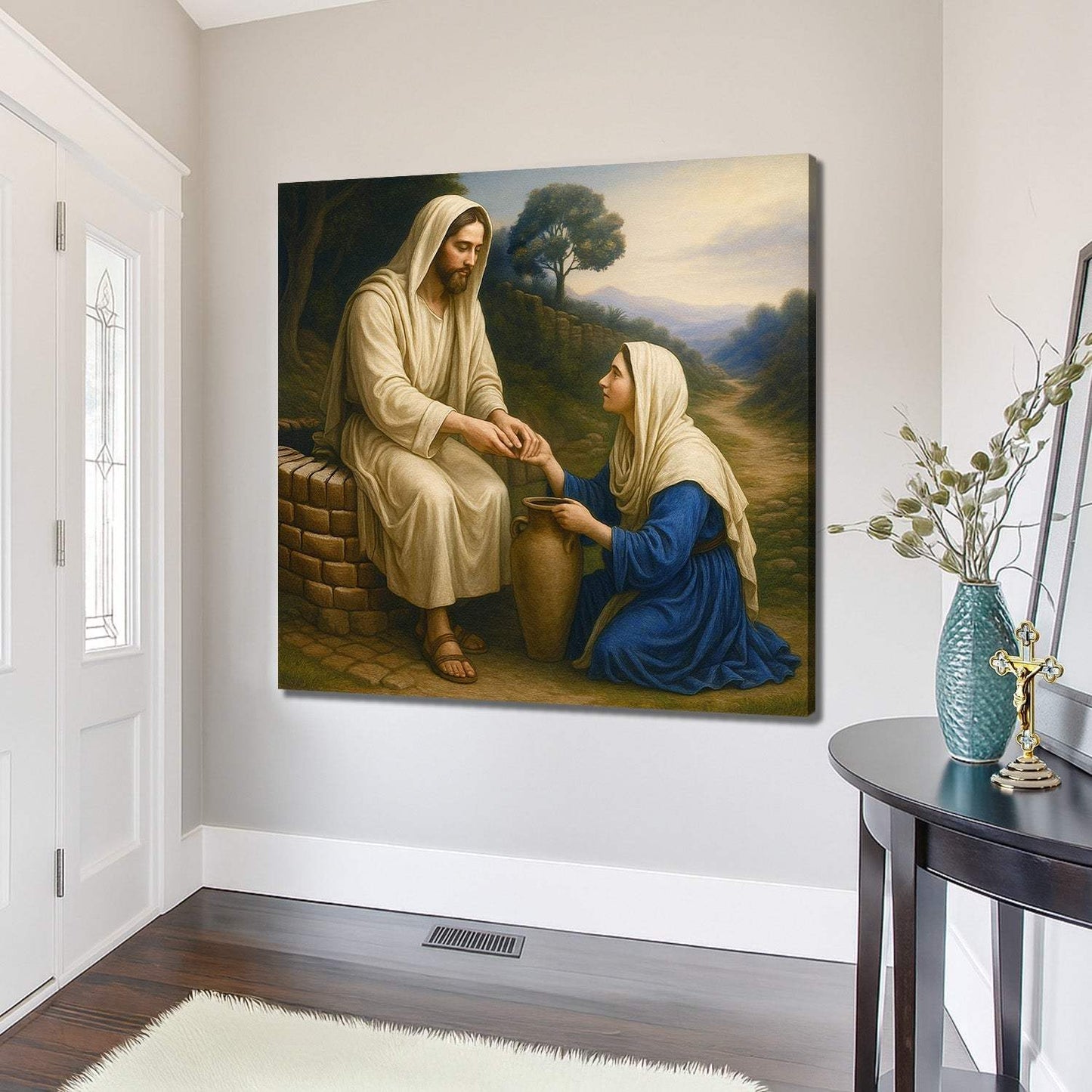 Samaritan at the Well Faith Wall Art - Tailored Canvases - Flyclothing LLC