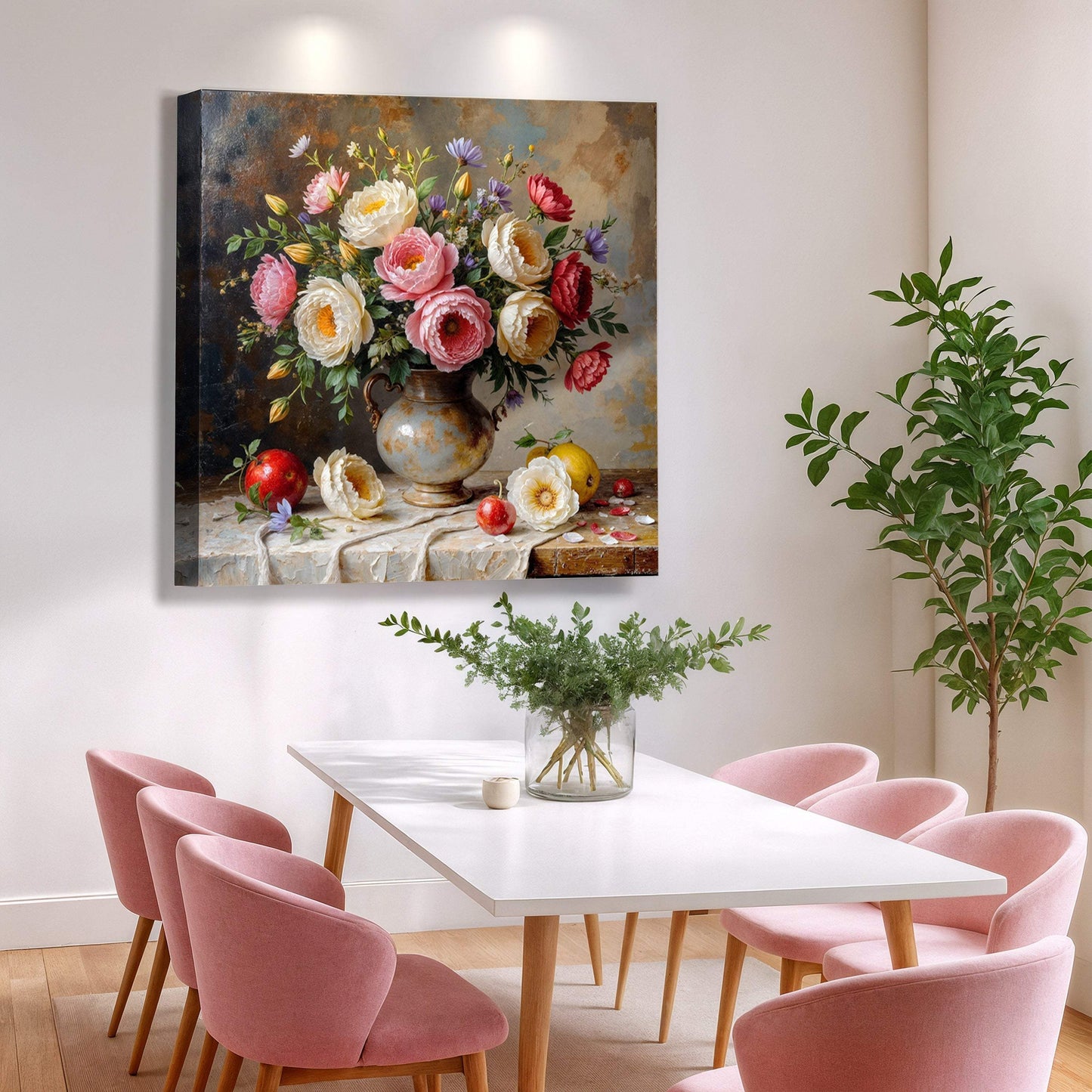 Summer Bloom Vase Wall Art - Tailored Canvases - Flyclothing LLC