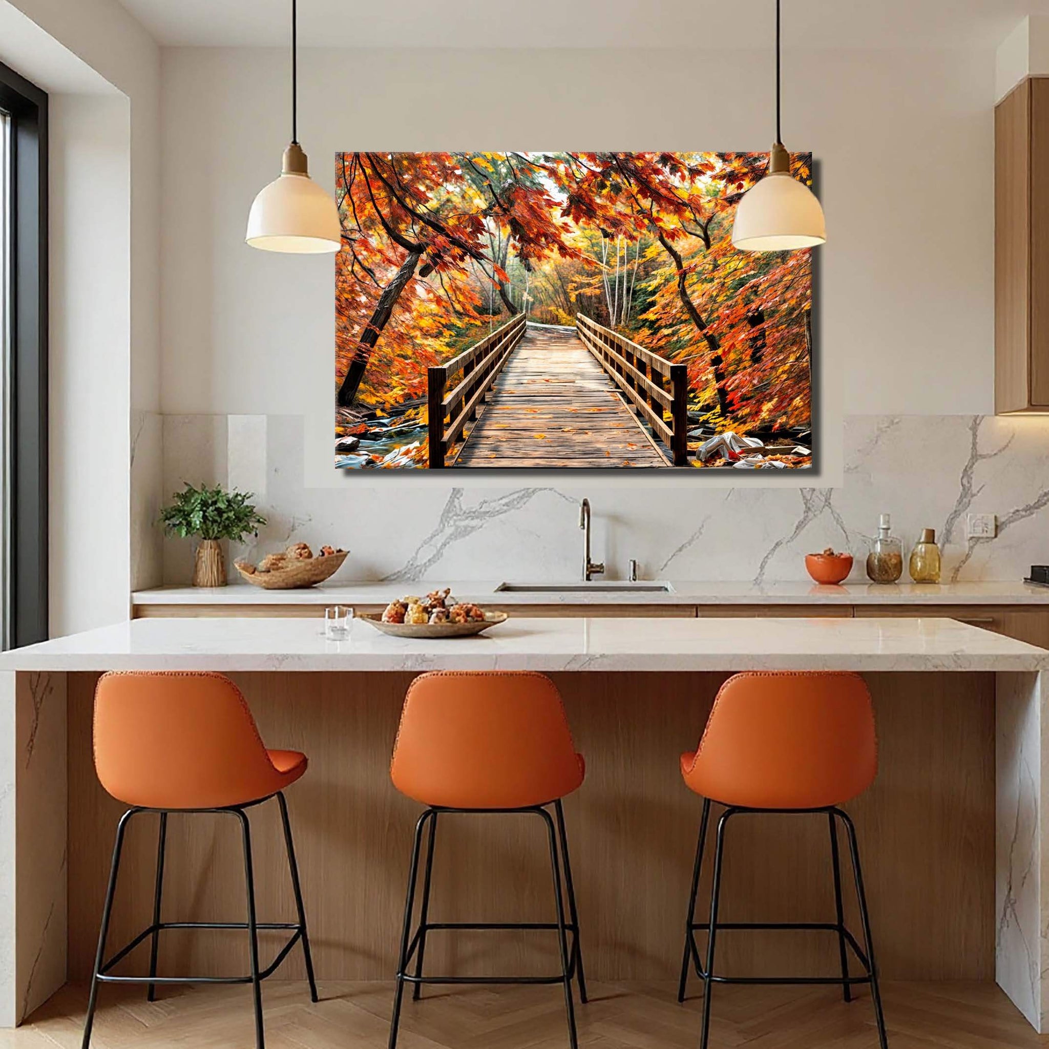 Crossing Autumn Wall Art - Tailored Canvases - Flyclothing LLC