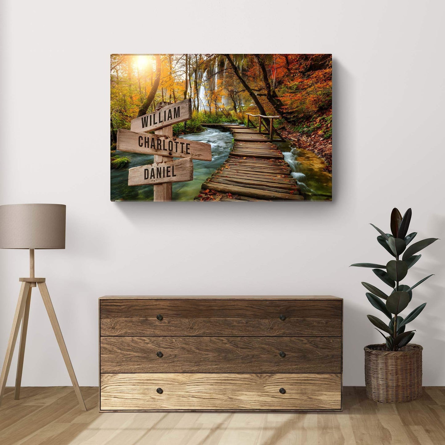 To The Woods Family Names Sign - Tailored Canvases - Flyclothing LLC