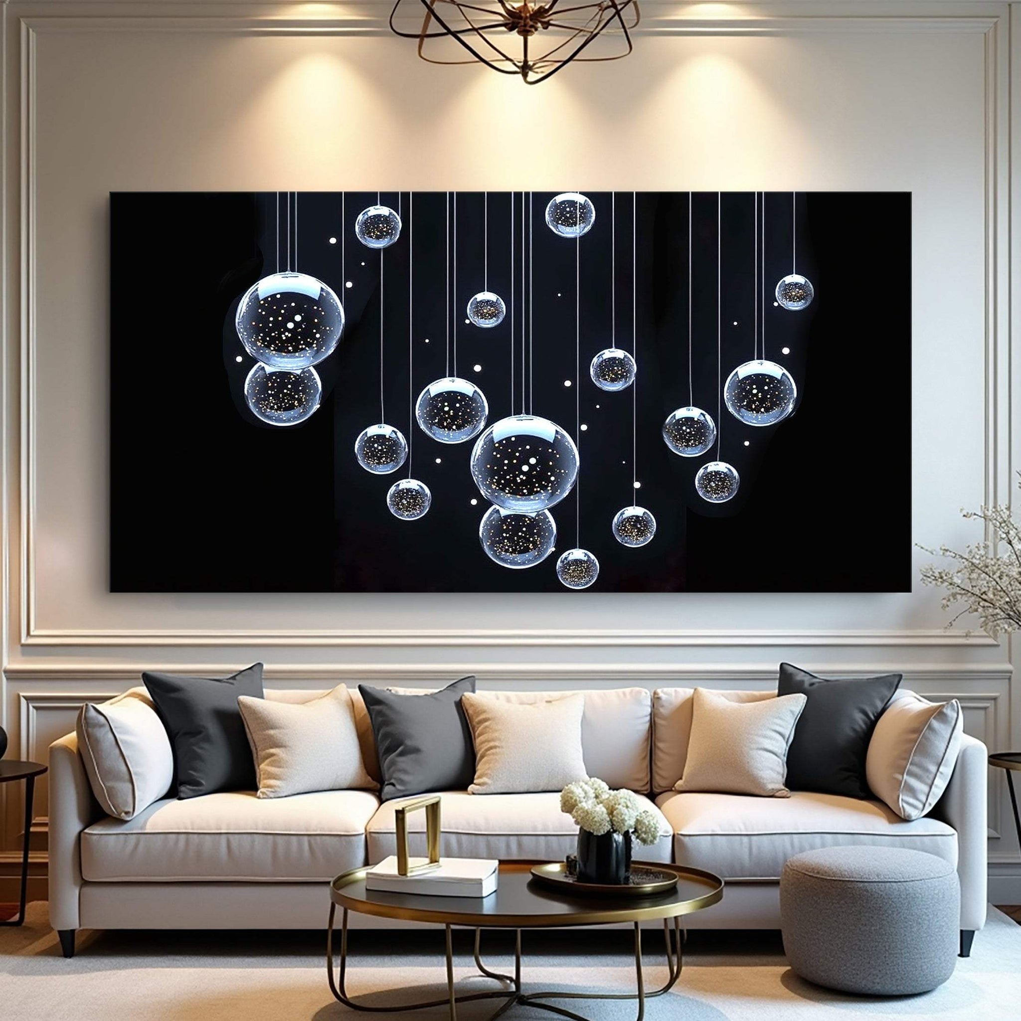 Modern Abstract Bubbles Wall Art - Tailored Canvases - Flyclothing LLC