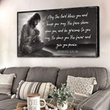 Numbers 6:24-26 - May The Lord Bless You Faith Sign II - Tailored Canvases - Flyclothing LLC